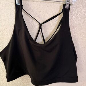 Old Navy Black Strappy Crossback Sports Bralette